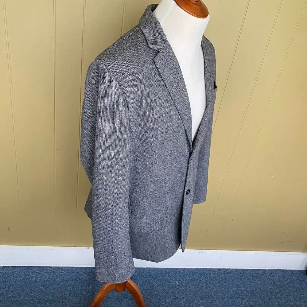 Old Navy men X-Large wool blend 2 button blazer inner and outer chest pocket